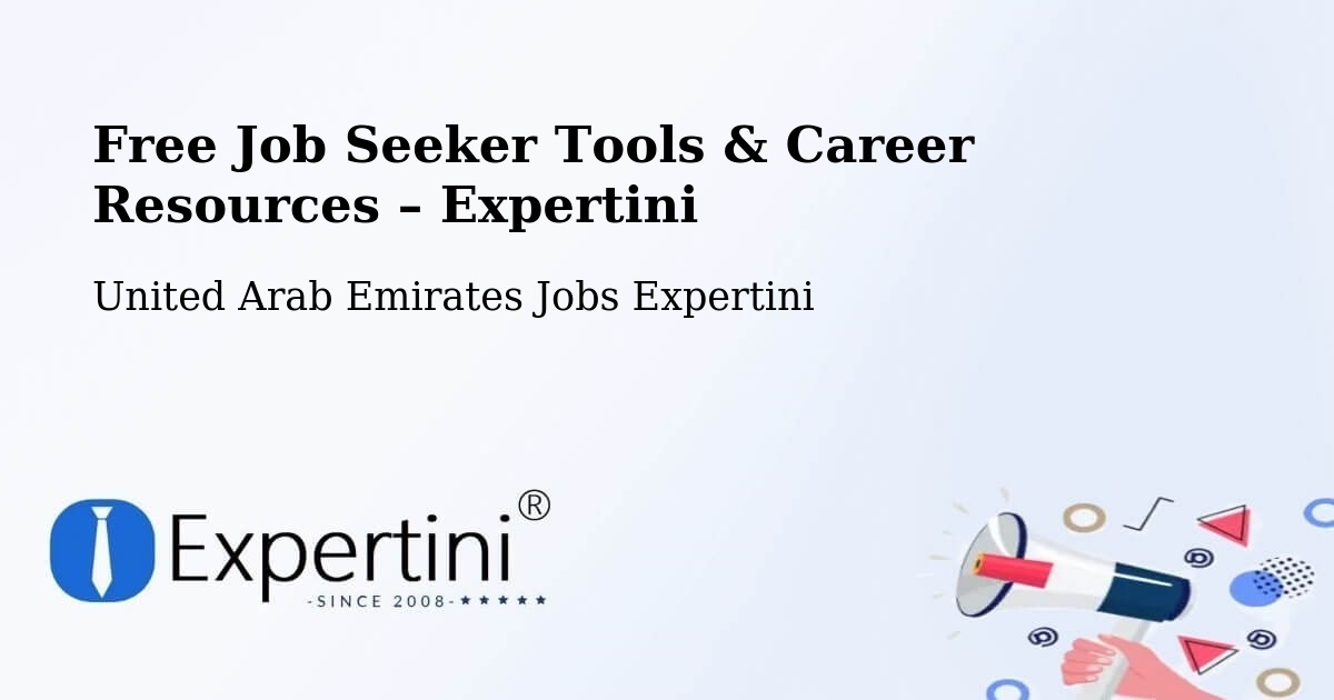 Free Job Seeker Tools & Career Resources – Zayed City - Zayed City, United Arab Emirates Jobs Expertini